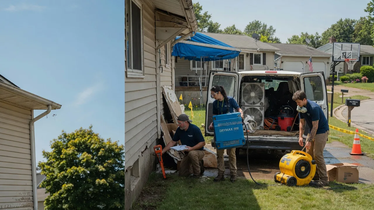 Ceiling Leak Cleanup in Livonia, MI near me